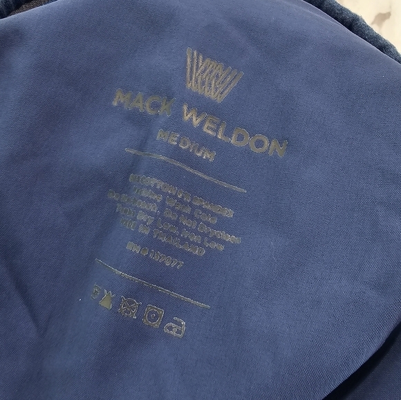 Mac Weldon Shorts Mens Medium Blue 9 Inch Sweat Lounge Drawstring Pull On - Picture 3 of 10
